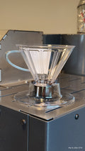 V60-Style Pour-Over Dripper with On/Off Switch